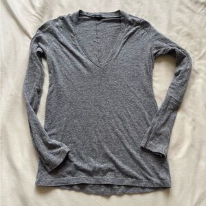 Monrow v neck long sleeve shirt